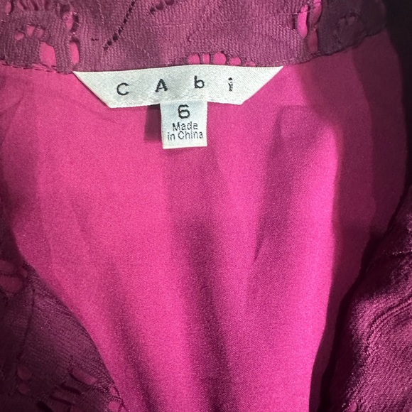 NWT CAbi Frolic Plum Berry Lace Jacket & Skirt Size 6 - Picture 10 of 13